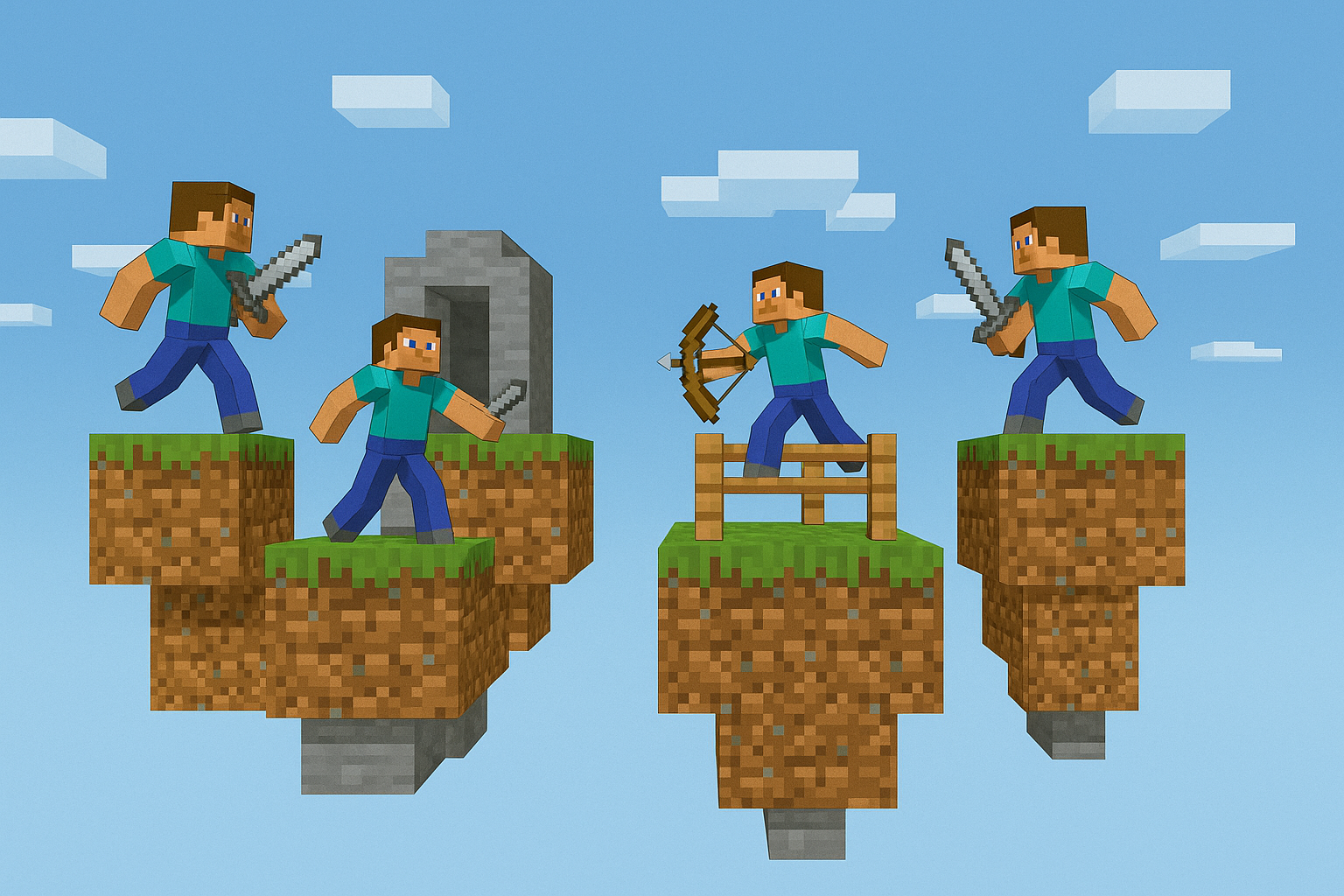 Sky Wars Battle Scene